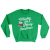 Whiskey You A Merry Christmas Ugly Sweater Irish Green | Funny Shirt from Famous In Real Life