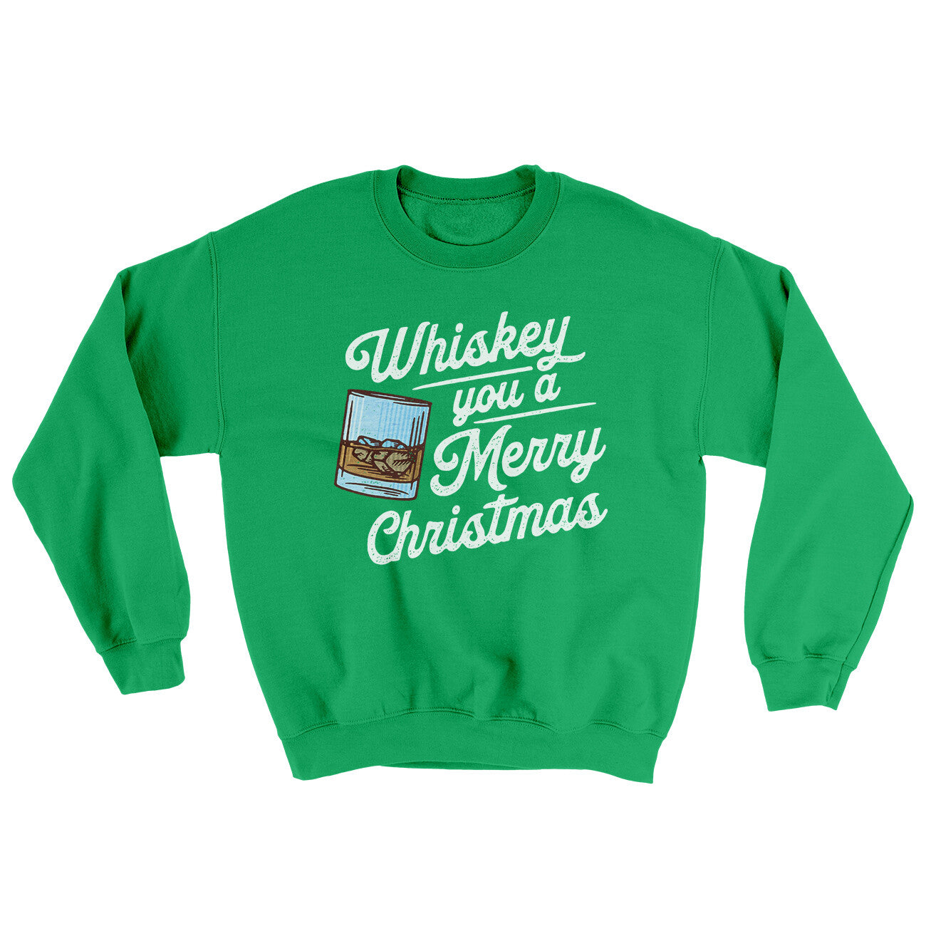 Whiskey You A Merry Christmas Ugly Sweater | Funny Shirt from Famous In Real Life
