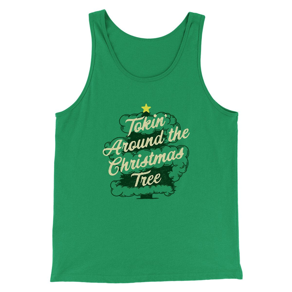 Tokin Around The Christmas Tree Men/Unisex Tank Top | Funny Shirt from Famous In Real Life