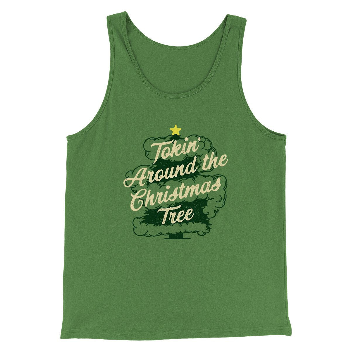 Tokin Around The Christmas Tree Men/Unisex Tank Top | Funny Shirt from Famous In Real Life