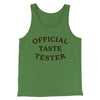 Official Taste Tester Men/Unisex Tank Top Leaf | Funny Shirt from Famous In Real Life
