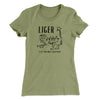 Liger Women's T-Shirt Light Olive | Funny Shirt from Famous In Real Life