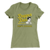 Dapper Dan Women's T-Shirt Light Olive | Funny Shirt from Famous In Real Life
