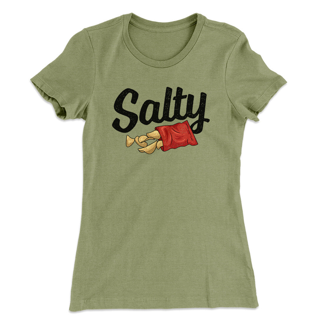 Salty Chips Funny Women's T-Shirt | Funny Shirt from Famous In Real Life