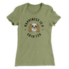 Happiness Is A Shih Tzu Women's T-Shirt Light Olive | Funny Shirt from Famous In Real Life