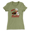 Boom Roasted Women's T-Shirt Light Olive | Funny Shirt from Famous In Real Life
