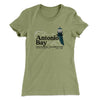 Antonio Bay Centennial Women's T-Shirt Light Olive | Funny Shirt from Famous In Real Life