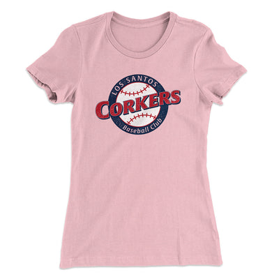 Los Santos Corkers Women's T-Shirt Light Pink | Funny Shirt from Famous In Real Life