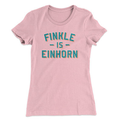 Finkle Is Einhorn Women's T-Shirt Light Pink | Funny Shirt from Famous In Real Life