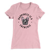 Happiness Is A Frenchie Women's T-Shirt Light Pink | Funny Shirt from Famous In Real Life
