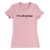 I’ve Cc’d My Boss Funny Women's T-Shirt Light Pink | Funny Shirt from Famous In Real Life