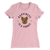 Happiness Is A Yorkie Women's T-Shirt Light Pink | Funny Shirt from Famous In Real Life