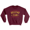 Hellfire Club Ugly Sweater Maroon | Funny Shirt from Famous In Real Life