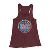 Montana Management Co Women's Flowey Racerback Tank Top Maroon | Funny Shirt from Famous In Real Life