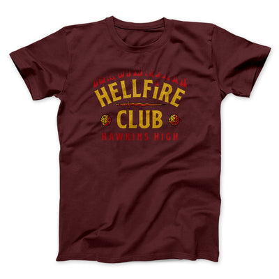 Hellfire Club Men/Unisex T-Shirt Maroon | Funny Shirt from Famous In Real Life