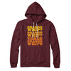 Three Orange Whips Hoodie Maroon | Funny Shirt from Famous In Real Life