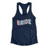 Bride Women's Racerback Tank Midnight Navy | Funny Shirt from Famous In Real Life