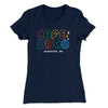 Cafe Disco Women's T-Shirt Midnight Navy | Funny Shirt from Famous In Real Life