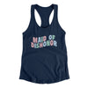 Maid Of Dishonor Women's Racerback Tank Midnight Navy | Funny Shirt from Famous In Real Life