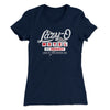 Lazy-O Motel Women's T-Shirt Midnight Navy | Funny Shirt from Famous In Real Life