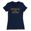 Pneumatic Transit Women's T-Shirt Midnight Navy | Funny Shirt from Famous In Real Life