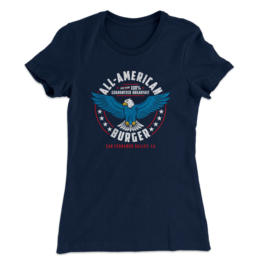 All American Burger Women's T-Shirt | Funny Shirt from Famous In Real Life