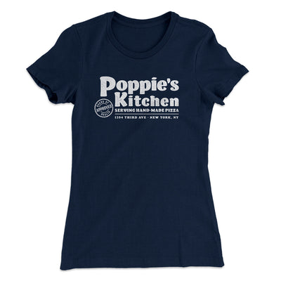 Poppies Kitchen Women's T-Shirt Midnight Navy | Funny Shirt from Famous In Real Life