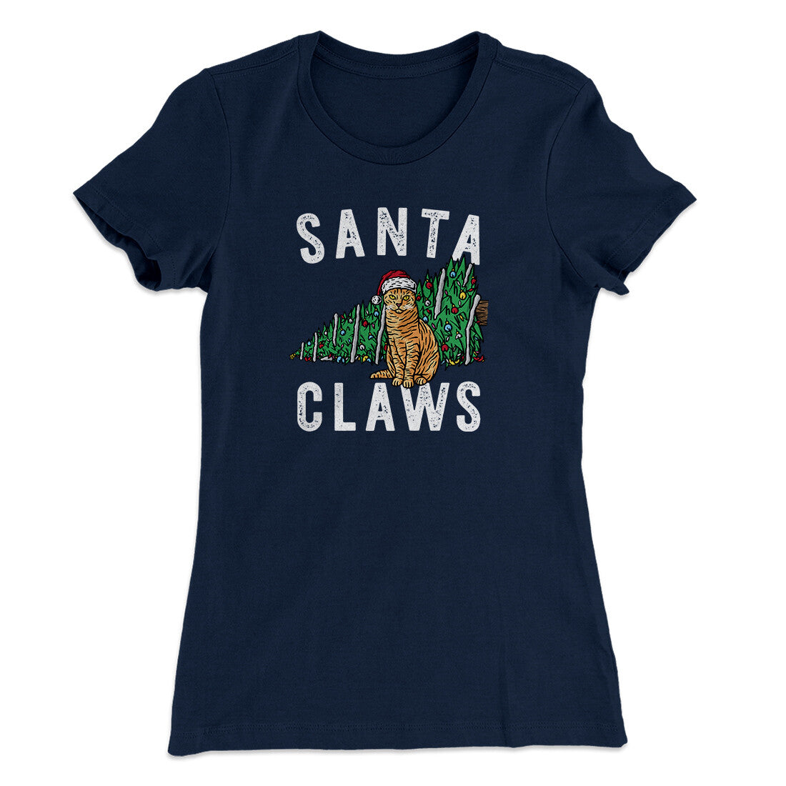 Santa Claws Women's T-Shirt | Funny Shirt from Famous In Real Life