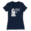 Boo - Ghost Women's T-Shirt Midnight Navy | Funny Shirt from Famous In Real Life