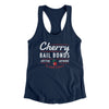 Cherry Bail Bonds Women's Racerback Tank Midnight Navy | Funny Shirt from Famous In Real Life
