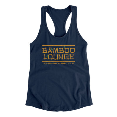 Bamboo Lounge Women's Racerback Tank Midnight Navy | Funny Shirt from Famous In Real Life