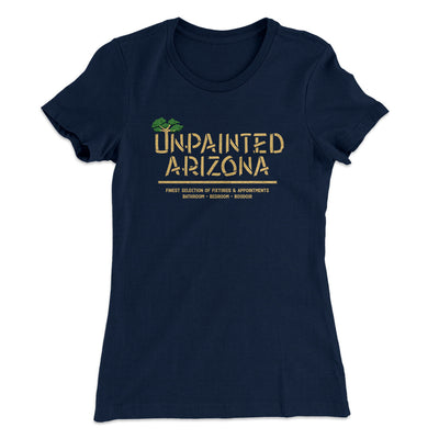 Unpainted Arizona Women's T-Shirt Midnight Navy | Funny Shirt from Famous In Real Life
