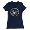 Gravy Boat Captain Women's T-Shirt Midnight Navy | Funny Shirt from Famous In Real Life
