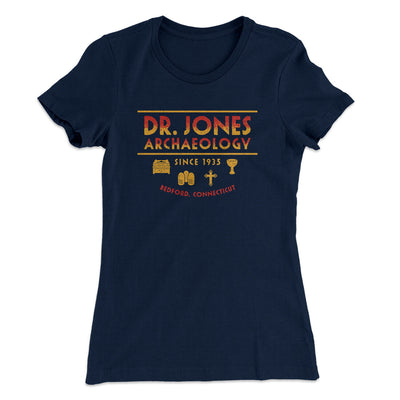 Dr. Jones Archaeology Women's T-Shirt Midnight Navy | Funny Shirt from Famous In Real Life