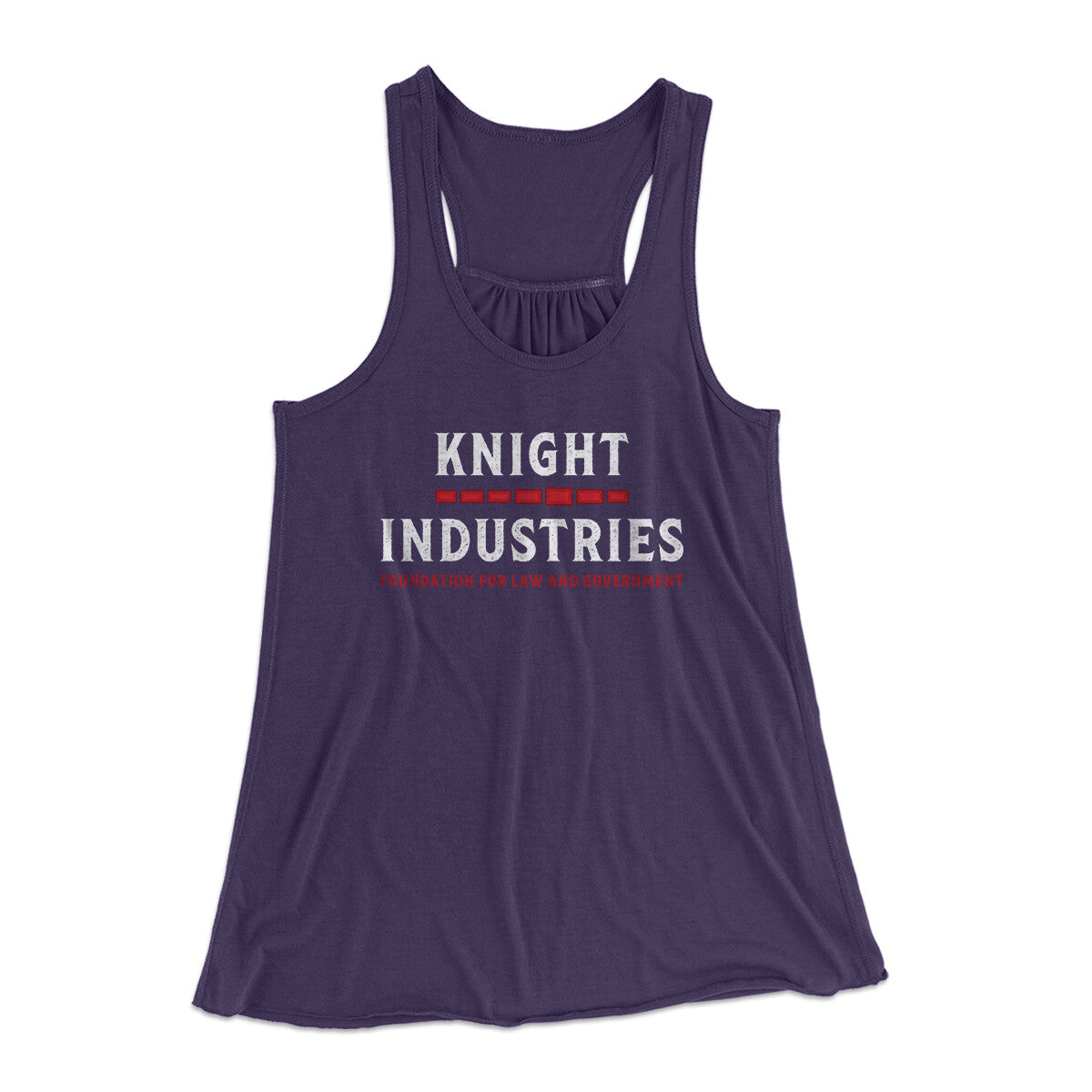 Knight Industries Women's Flowey Racerback Tank Top Midnight | Funny Shirt from Famous In Real Life