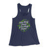 How Many Plants Is Too Many Plants Women's Flowey Racerback Tank Top Midnight | Funny Shirt from Famous In Real Life