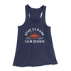 Stay Classy San Diego Women's Flowey Racerback Tank Top Midnight | Funny Shirt from Famous In Real Life