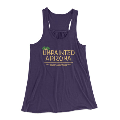 Unpainted Arizona Women's Flowey Racerback Tank Top Midnight | Funny Shirt from Famous In Real Life