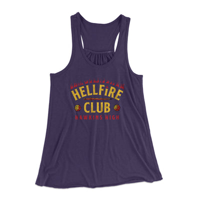 Hellfire Club Women's Flowey Racerback Tank Top Midnight | Funny Shirt from Famous In Real Life