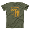 Thanksgiving Pre-Dinner Walk Funny Thanksgiving Men/Unisex T-Shirt Military Green | Funny Shirt from Famous In Real Life