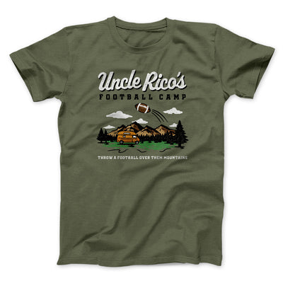 Uncle Rico's Football Camp Funny Movie Men/Unisex T-Shirt Military Green | Funny Shirt from Famous In Real Life