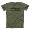 Silently Judging Your Grammar Funny Men/Unisex T-Shirt Military Green | Funny Shirt from Famous In Real Life