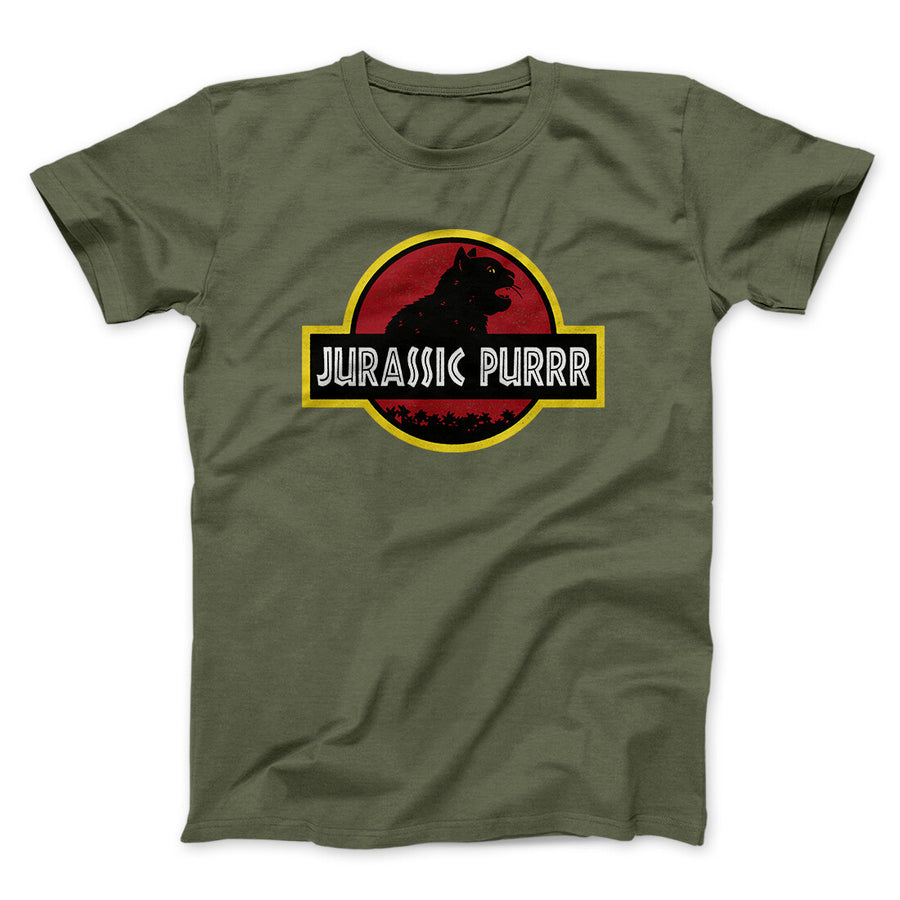 Jurassic Purr Funny Movie Men/Unisex T-Shirt | Funny Shirt from Famous In Real Life