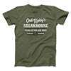 Chet Ripley's Steakhouse Funny Movie Men/Unisex T-Shirt Military Green | Funny Shirt from Famous In Real Life