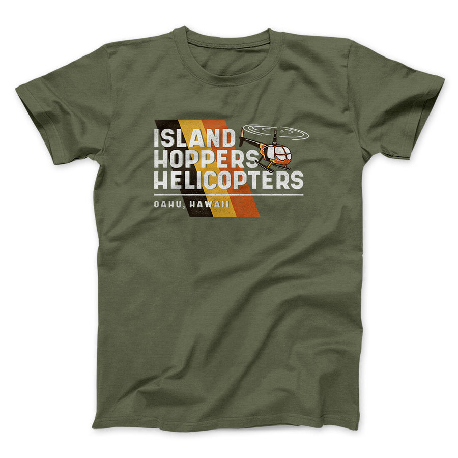 Island Hoppers Helicopters Men/Unisex T-Shirt | Funny Shirt from Famous In Real Life