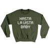 Hasta La Vista Baby Ugly Sweater Military Green | Funny Shirt from Famous In Real Life
