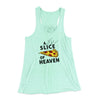 A Slice Of Heaven Women's Flowey Racerback Tank Top Mint | Funny Shirt from Famous In Real Life