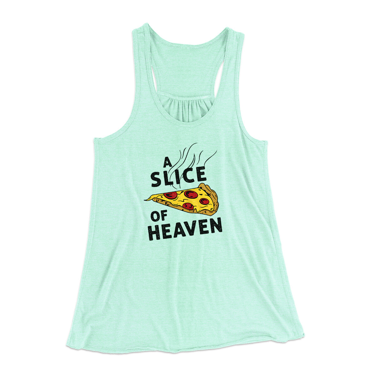 A Slice Of Heaven Women's Flowey Racerback Tank Top | Funny Shirt from Famous In Real Life