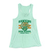 Hawkins Tigers Basketball Women's Flowey Racerback Tank Top Mint | Funny Shirt from Famous In Real Life