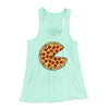 Pizza Slice Couple's Shirt Women's Flowey Racerback Tank Top Mint | Funny Shirt from Famous In Real Life